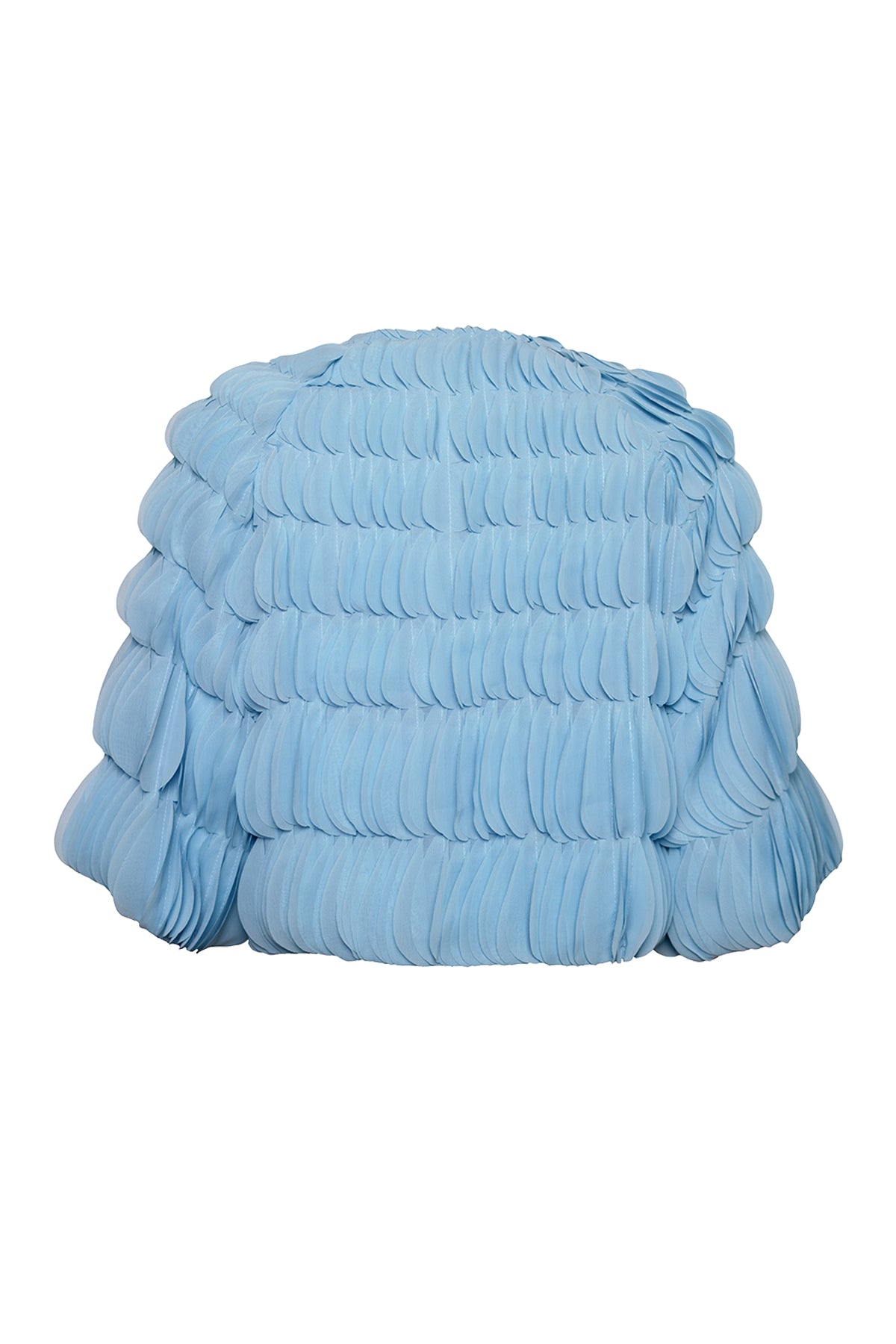 Baby Blue Lasercut Ripple Effect Short Jacket