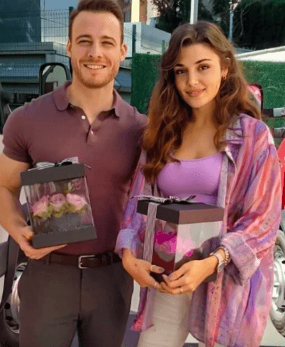 Multicolor Hande Erçel Custom Print Chiffon Shirt