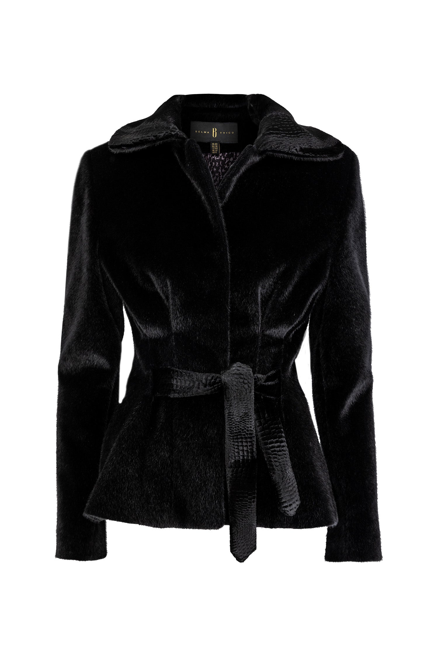 Black Faux-Fur Astrakhan Jacket