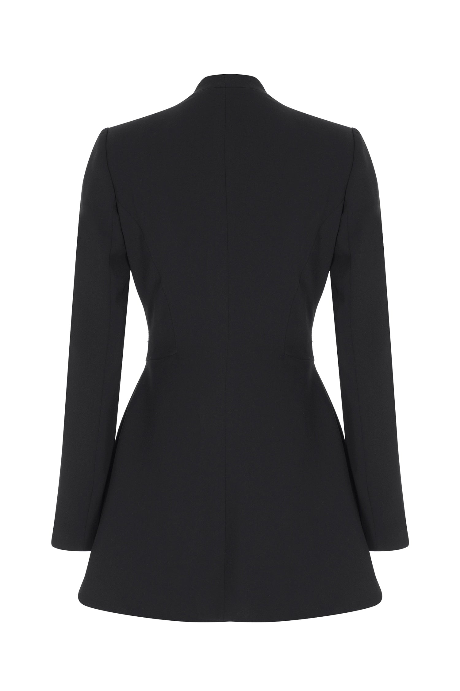 Black Tied Waist Flattering Blazer