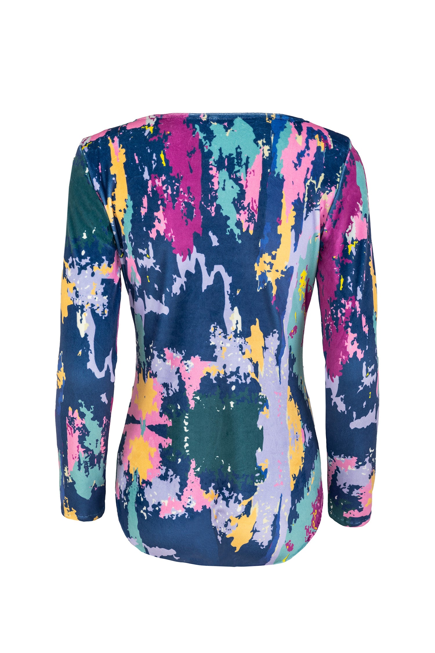 Blue Yellow Pink Vibrance Print Bodysuit