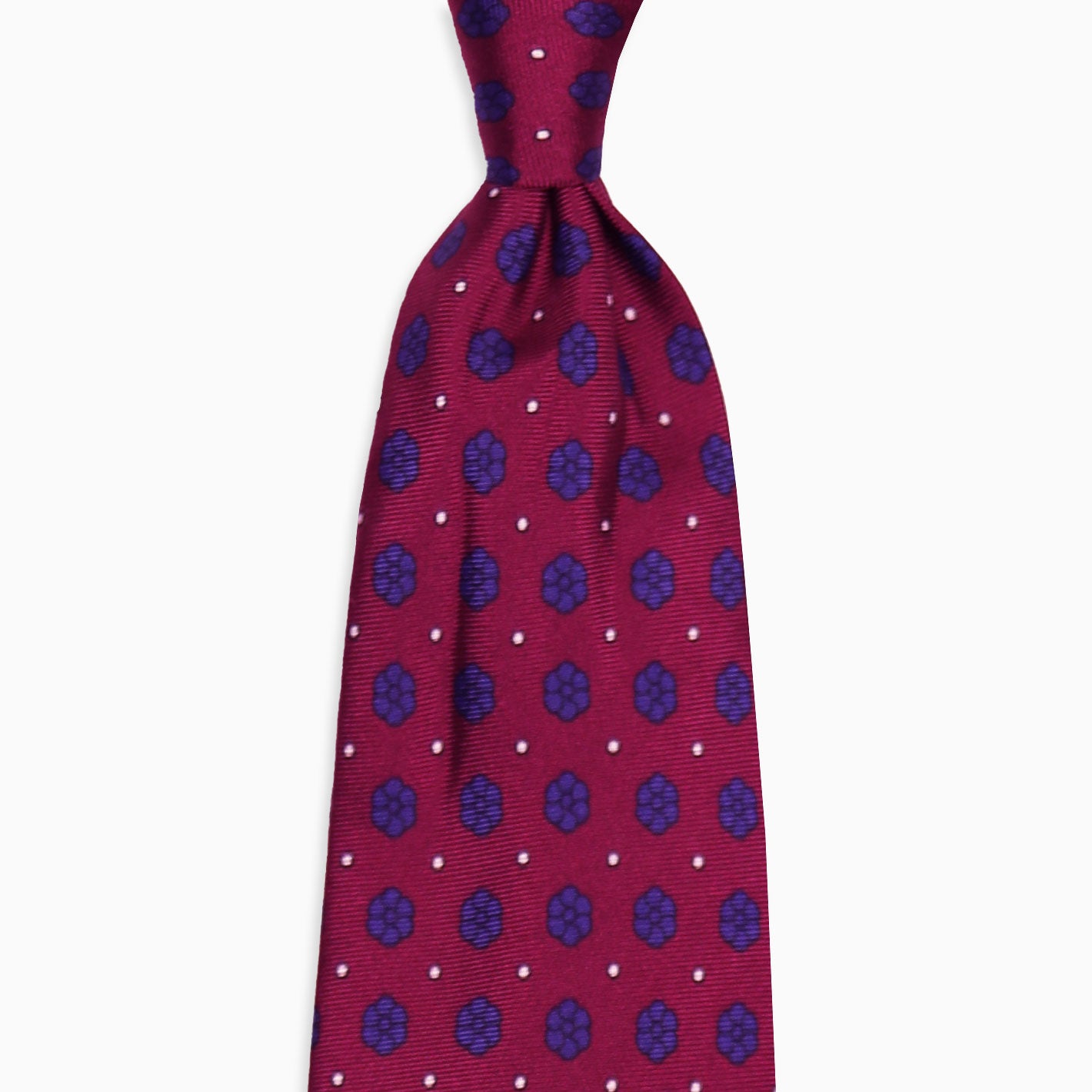 Bordeaux Navy Vijećnica Flower Tie Pocket Square Set