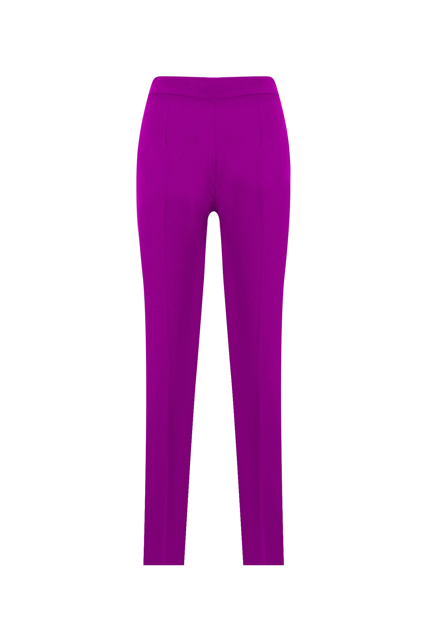 Fuchsia Hip Length Cinched Blazer Suit