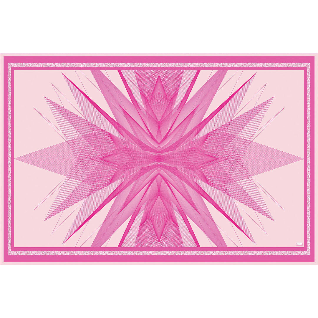 Fuchsia Pink Vega B Cotton Silk Pareo Scarf