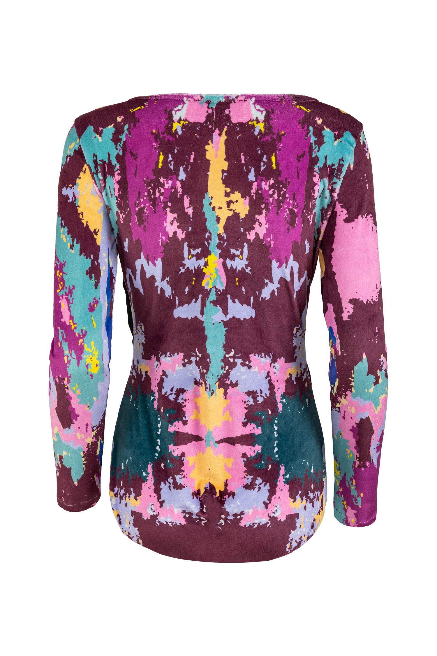 Fuchsia Pink Yellow Vibrance Print Bodysuit