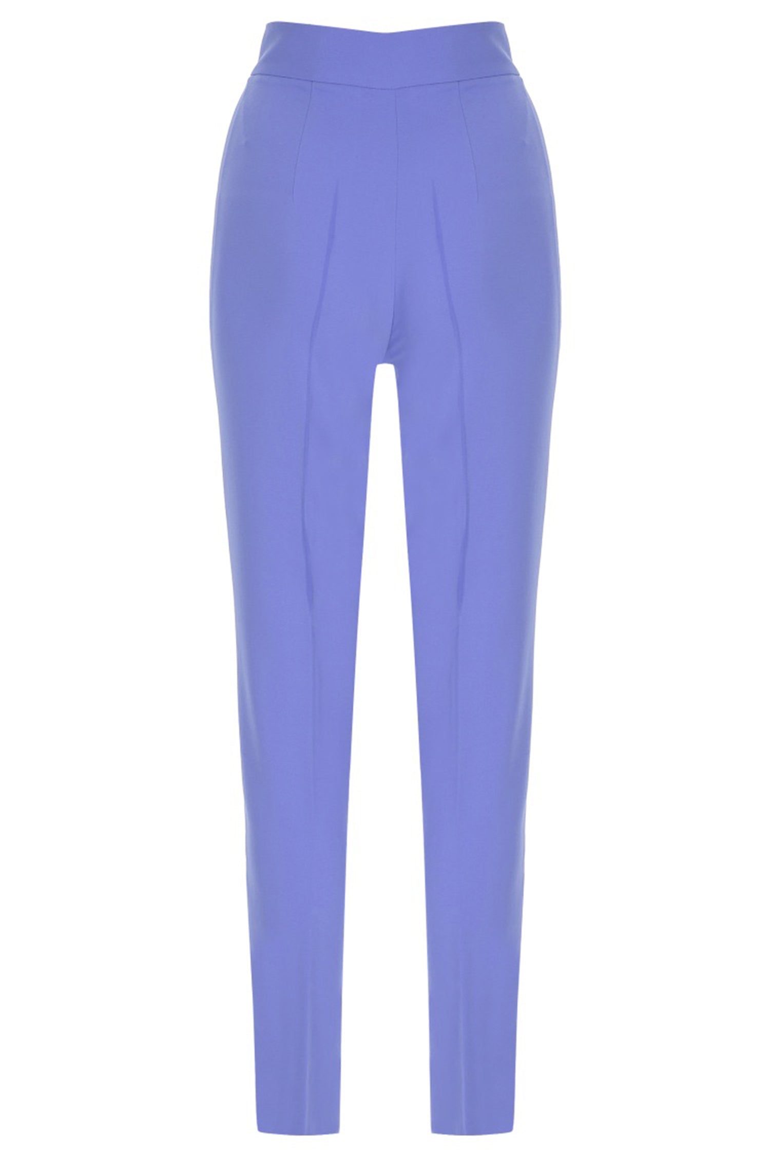Light Blue Crepe Pencil Cut Pants