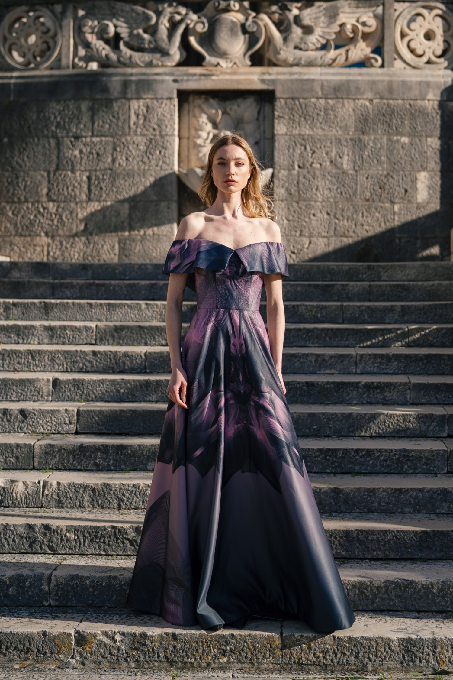 Made-to-Order Black Pink Twilight Robe Gown