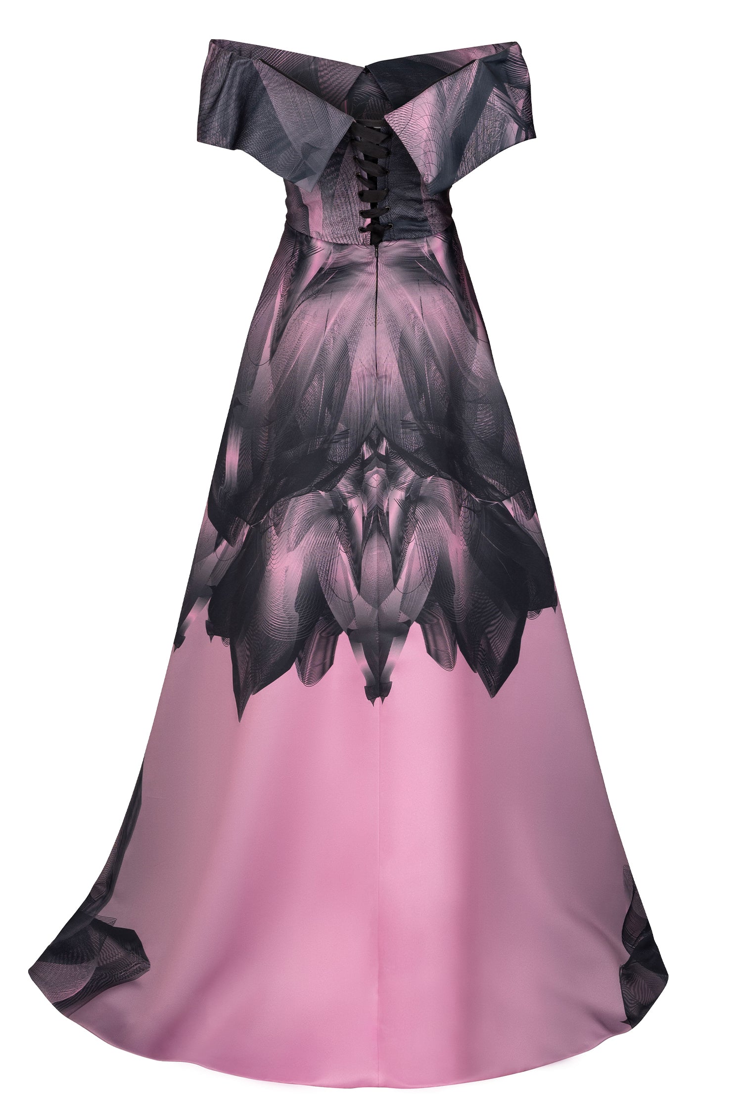 Made-to-Order Black Pink Twilight Robe Gown