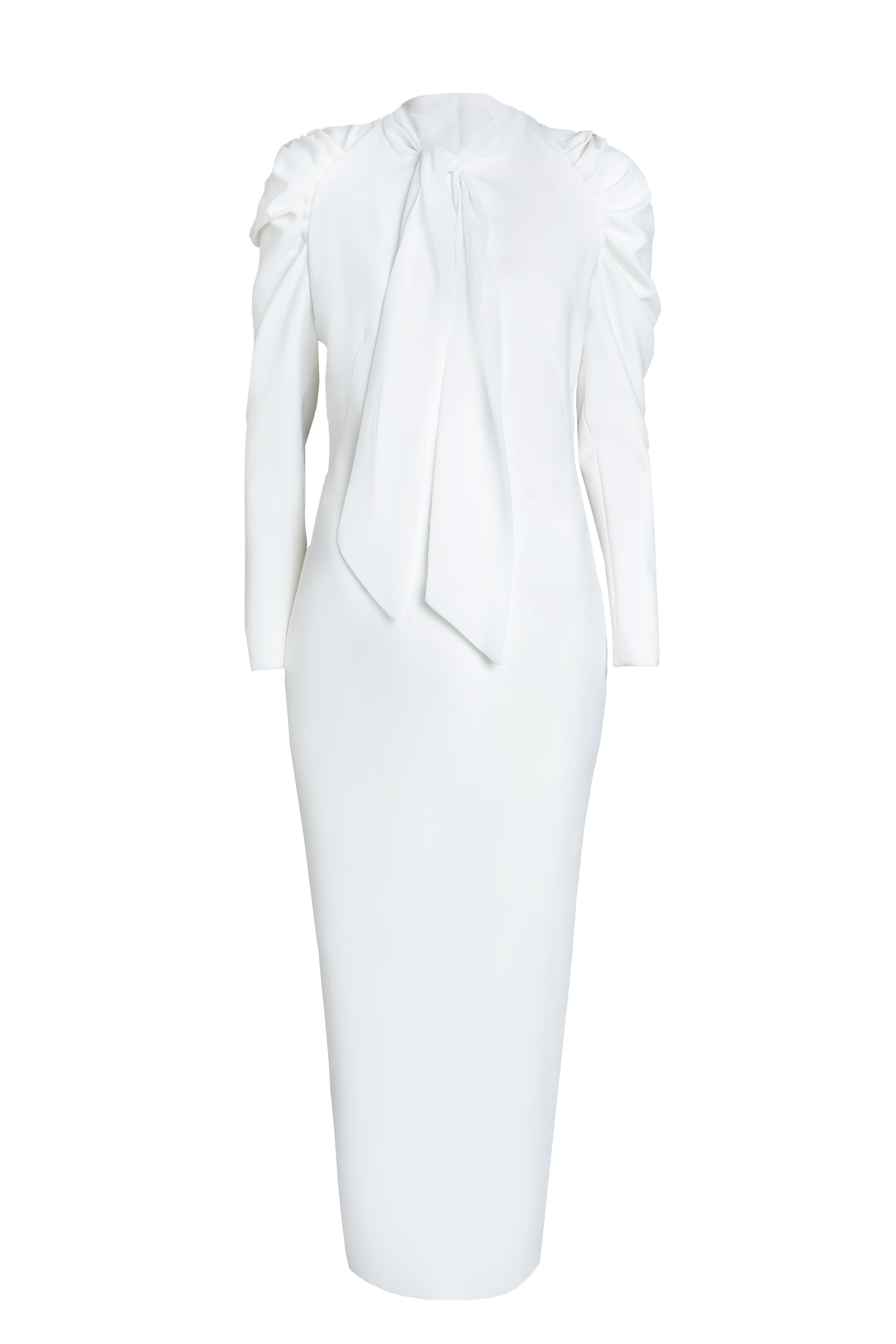 Off White Bow binding Maxi Dress