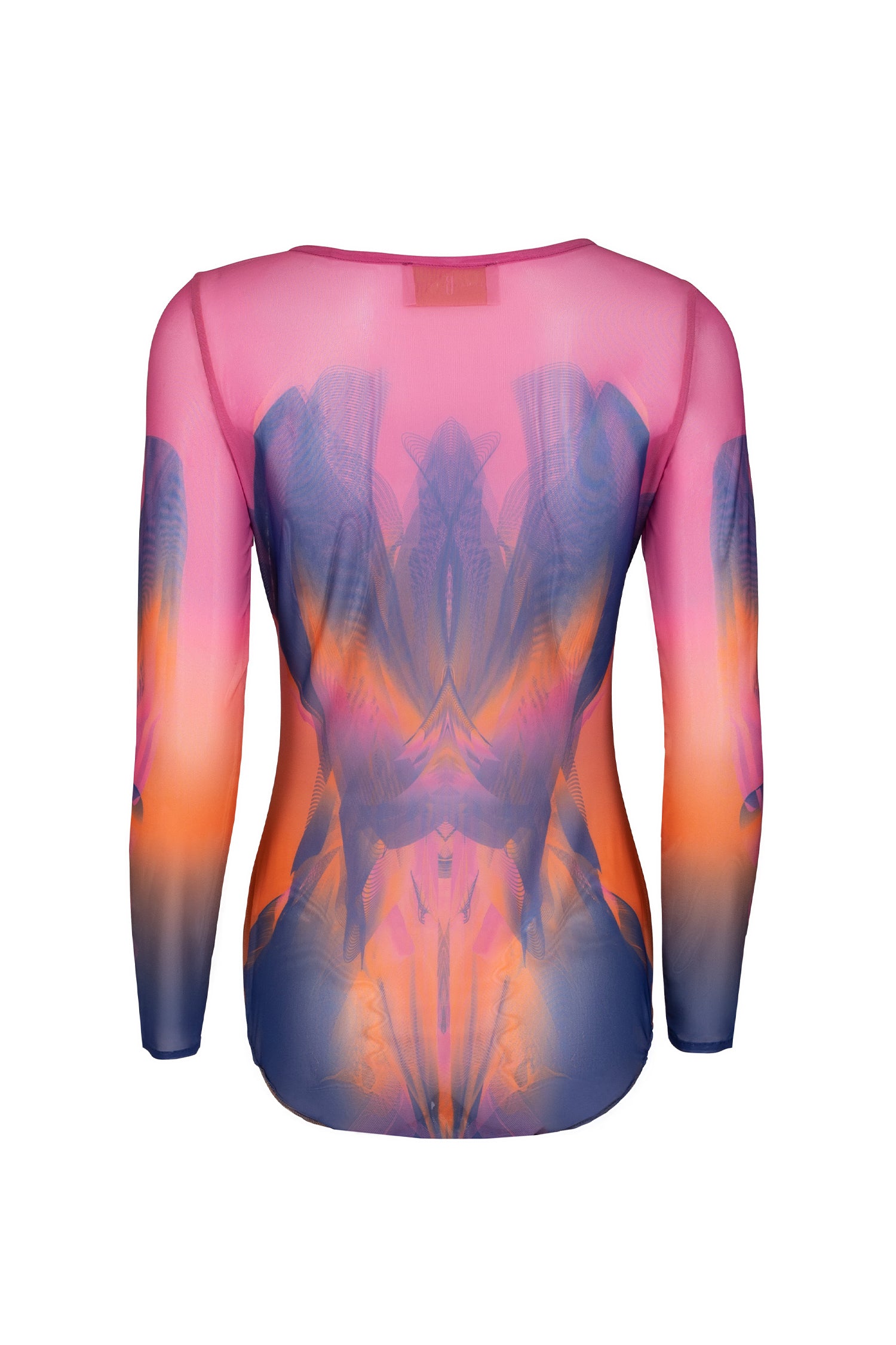 Pink Coral Sunset Custom Print Bodysuit