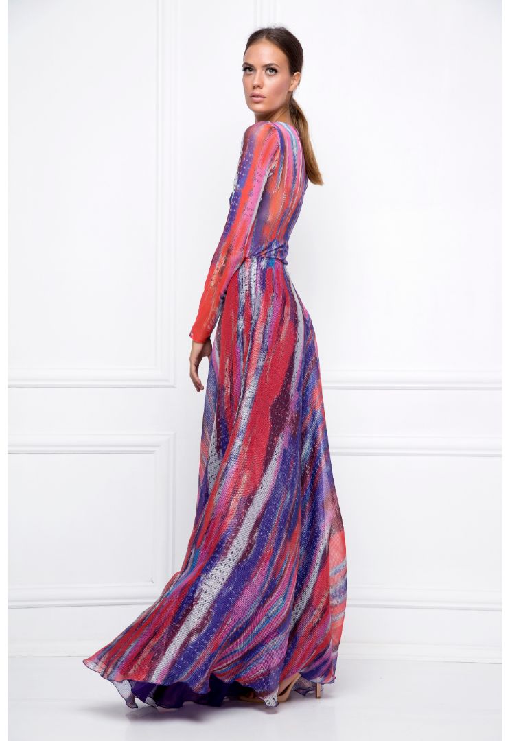 Red Blue Pink Bosančica Print Bodysuit