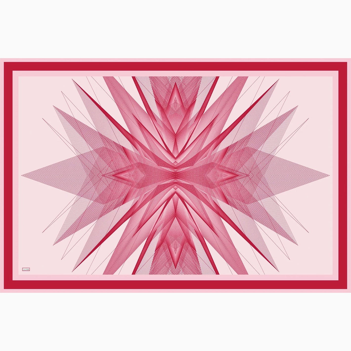 Red Ivory White Orion Cotton Silk Pareo Scarf