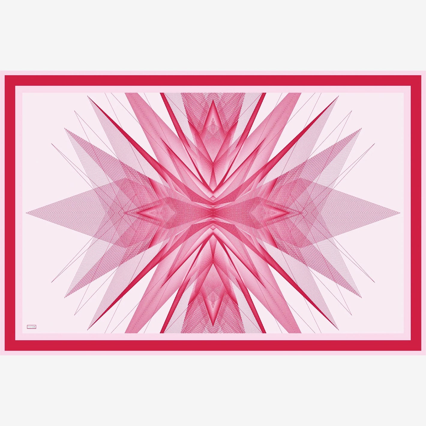 Red Ivory White Orion Cotton Silk Pareo Scarf