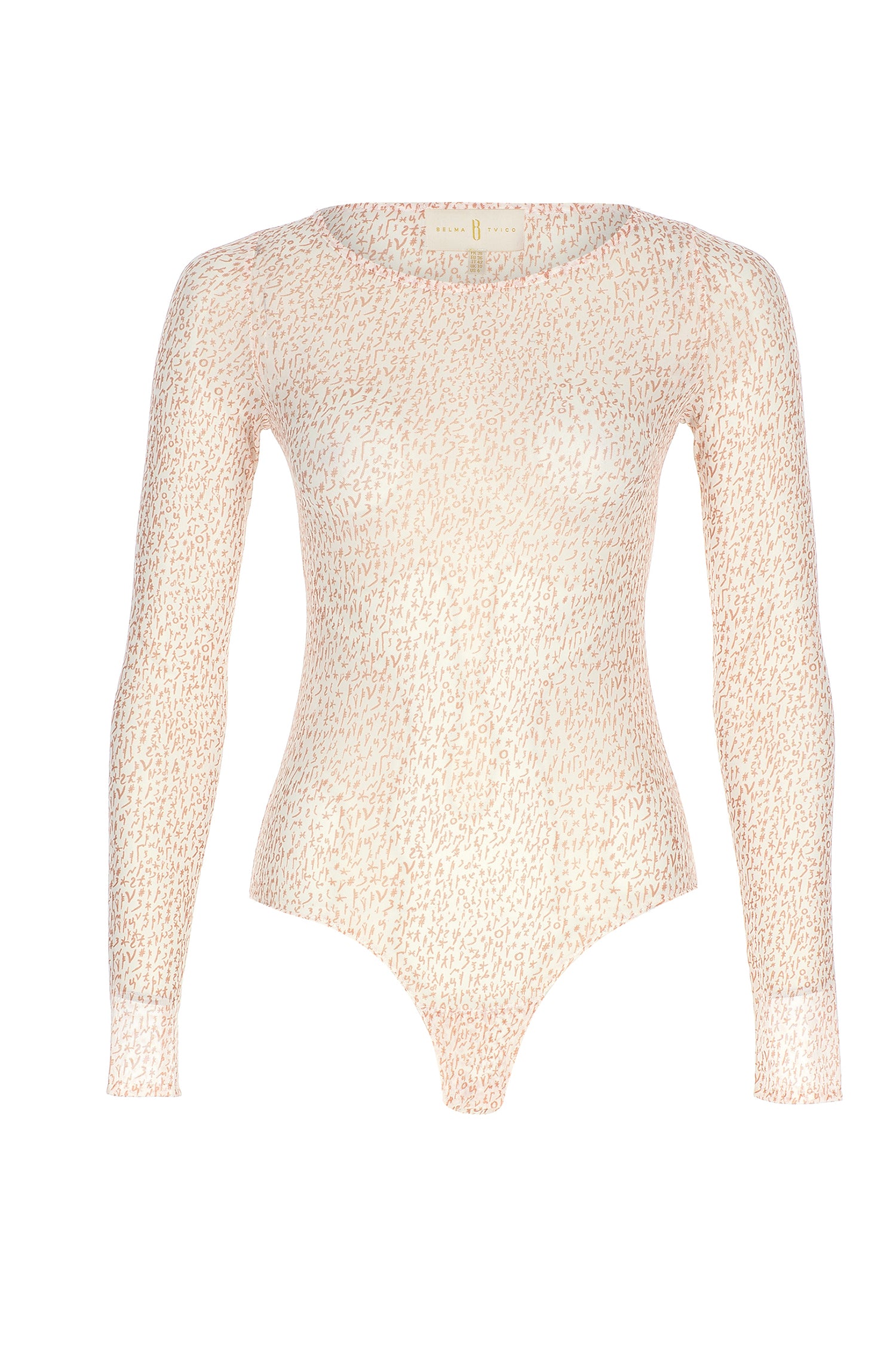 Soft Pink Bosančica Print Bodysuit