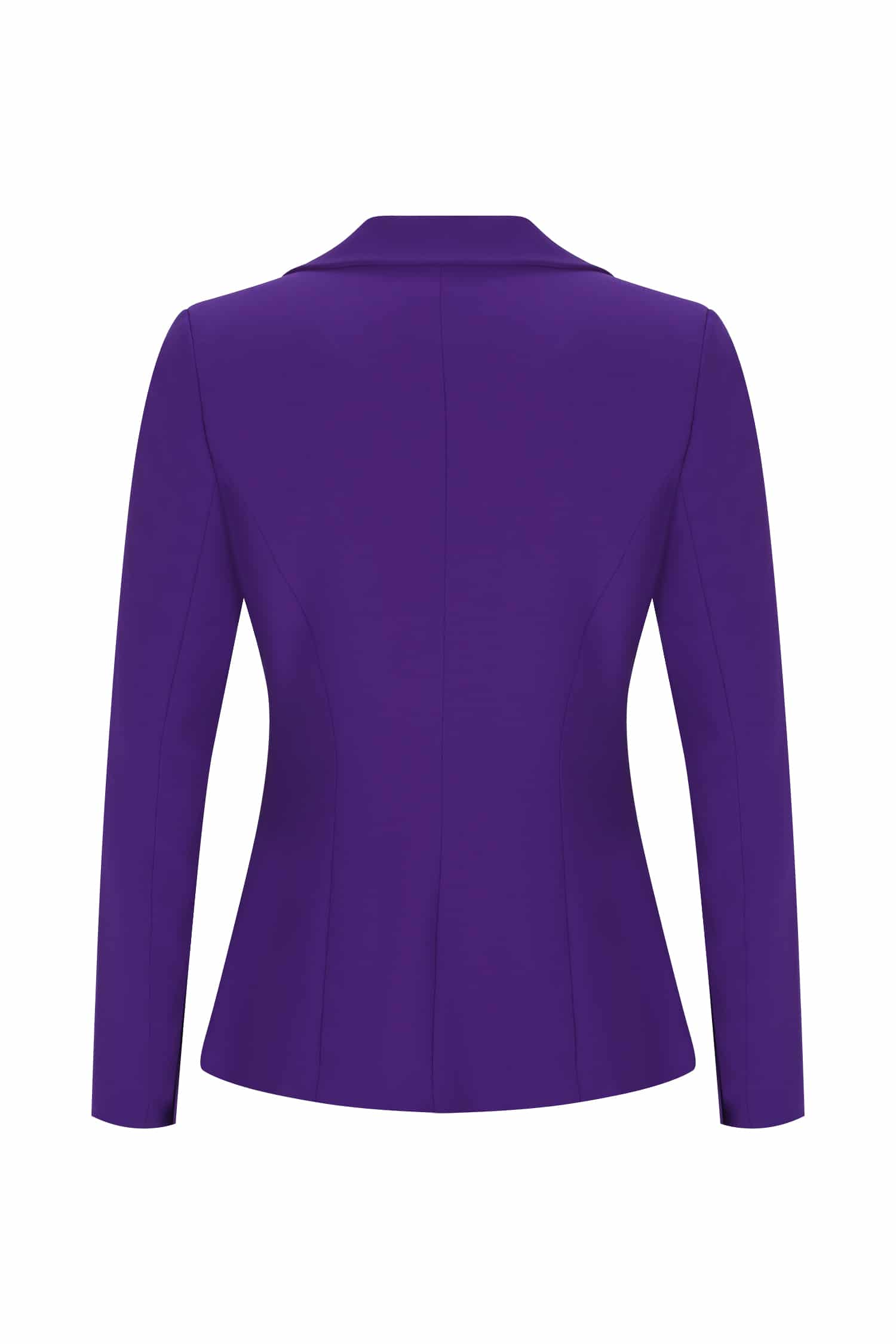 Violet Crepe V-neckline Suit