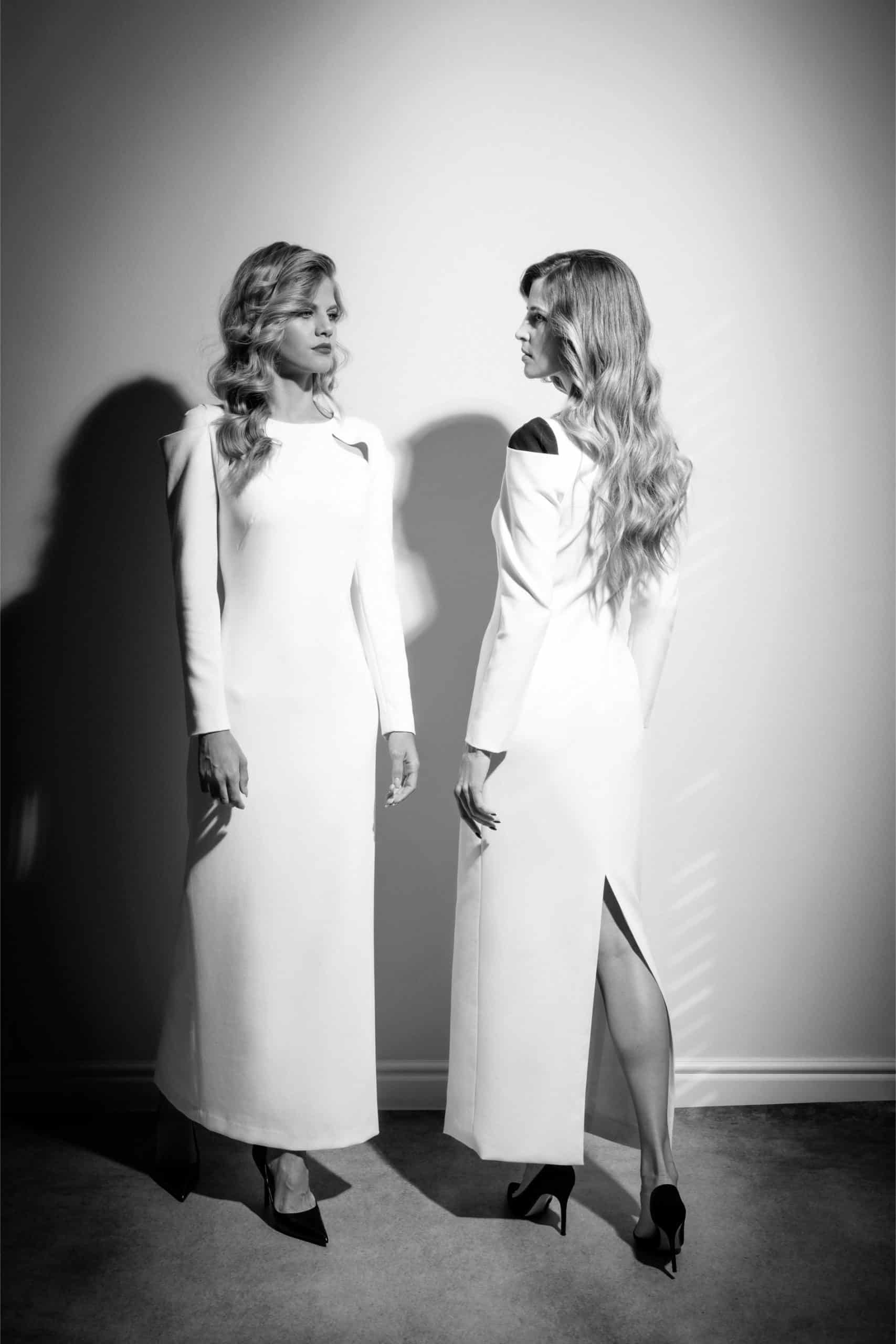 White Shoulder Cutout Maxi Dress