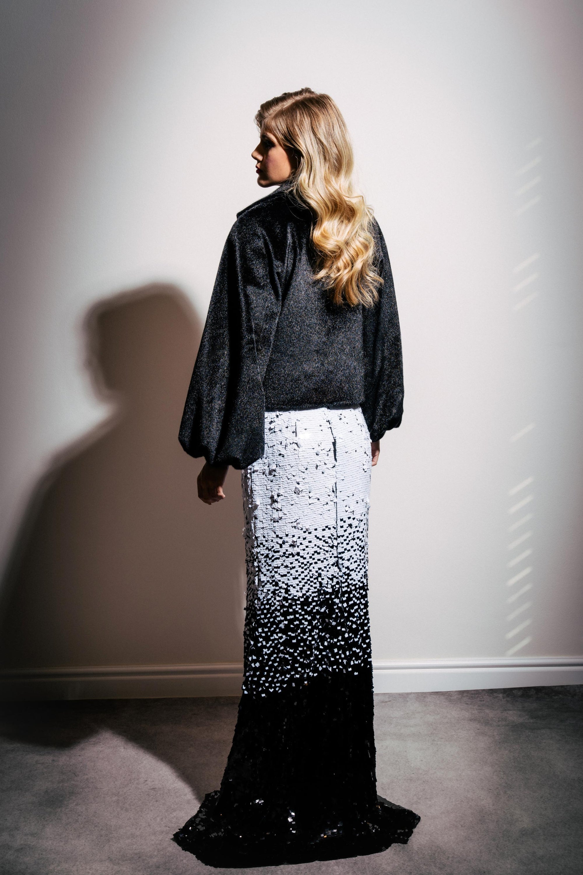 Black Faux-Fur Short Jacket