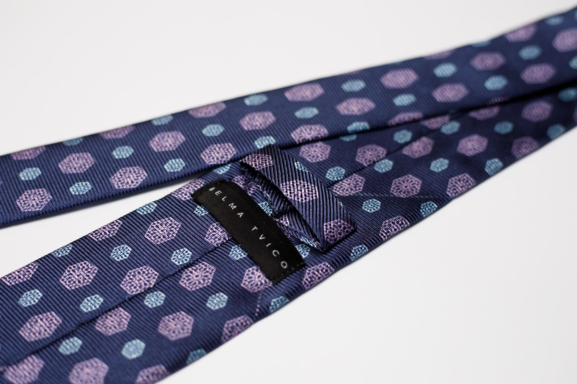 Navy Violet Vijećnica Tie Pocket Square Set