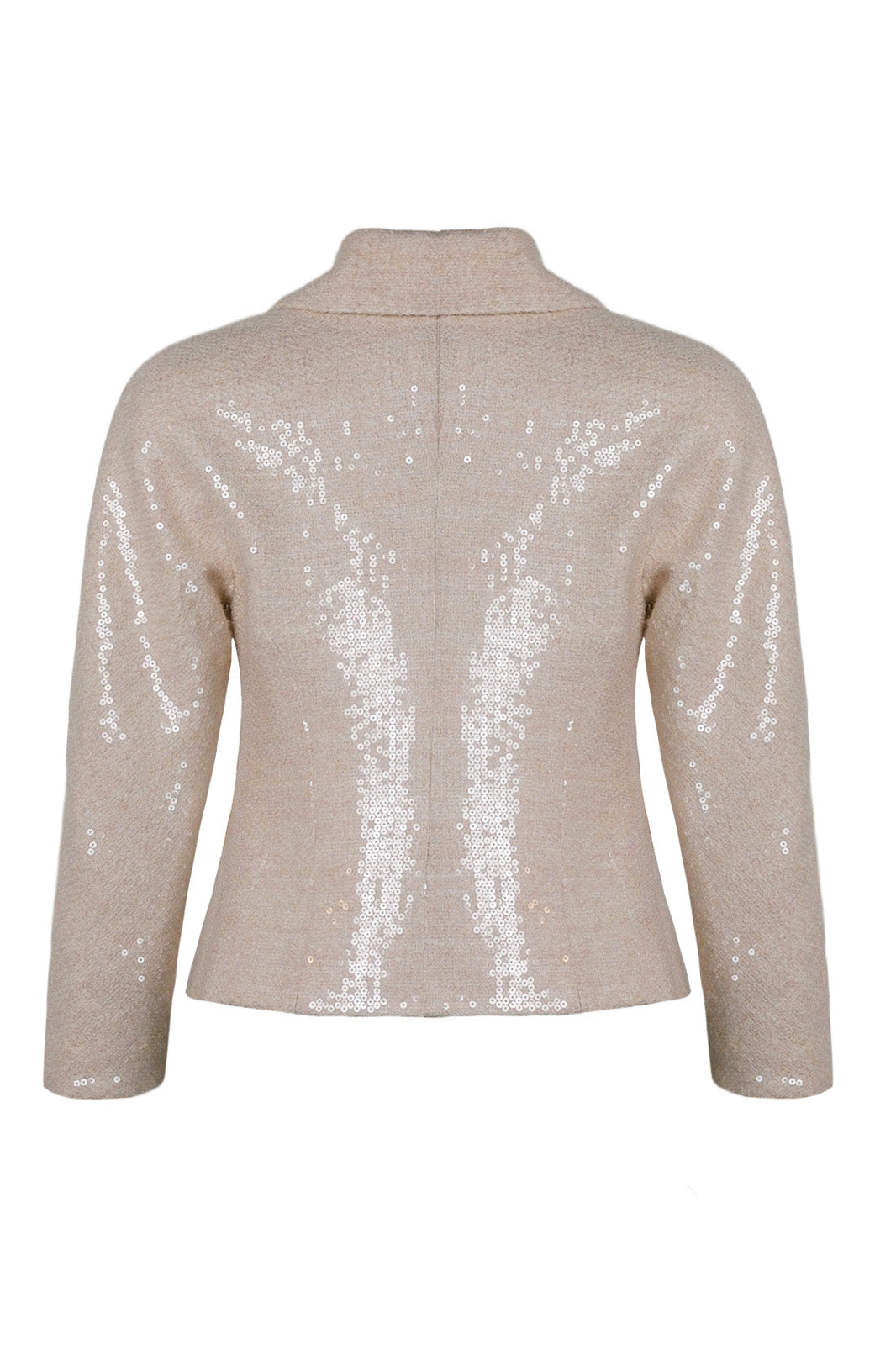 Soft Pink Payette Wool Jacket