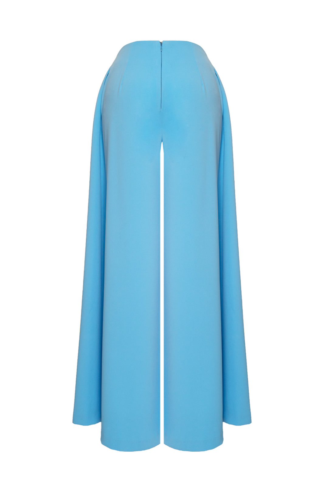 Blue Wide-Leg Trousers