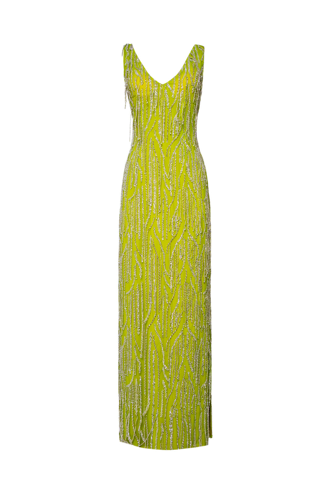 Lime Green Exclusive Lace Beaded Gown Dress Belma Tvico Lime Green Exclusive Lace Beaded Gown Dress Belma Tvico