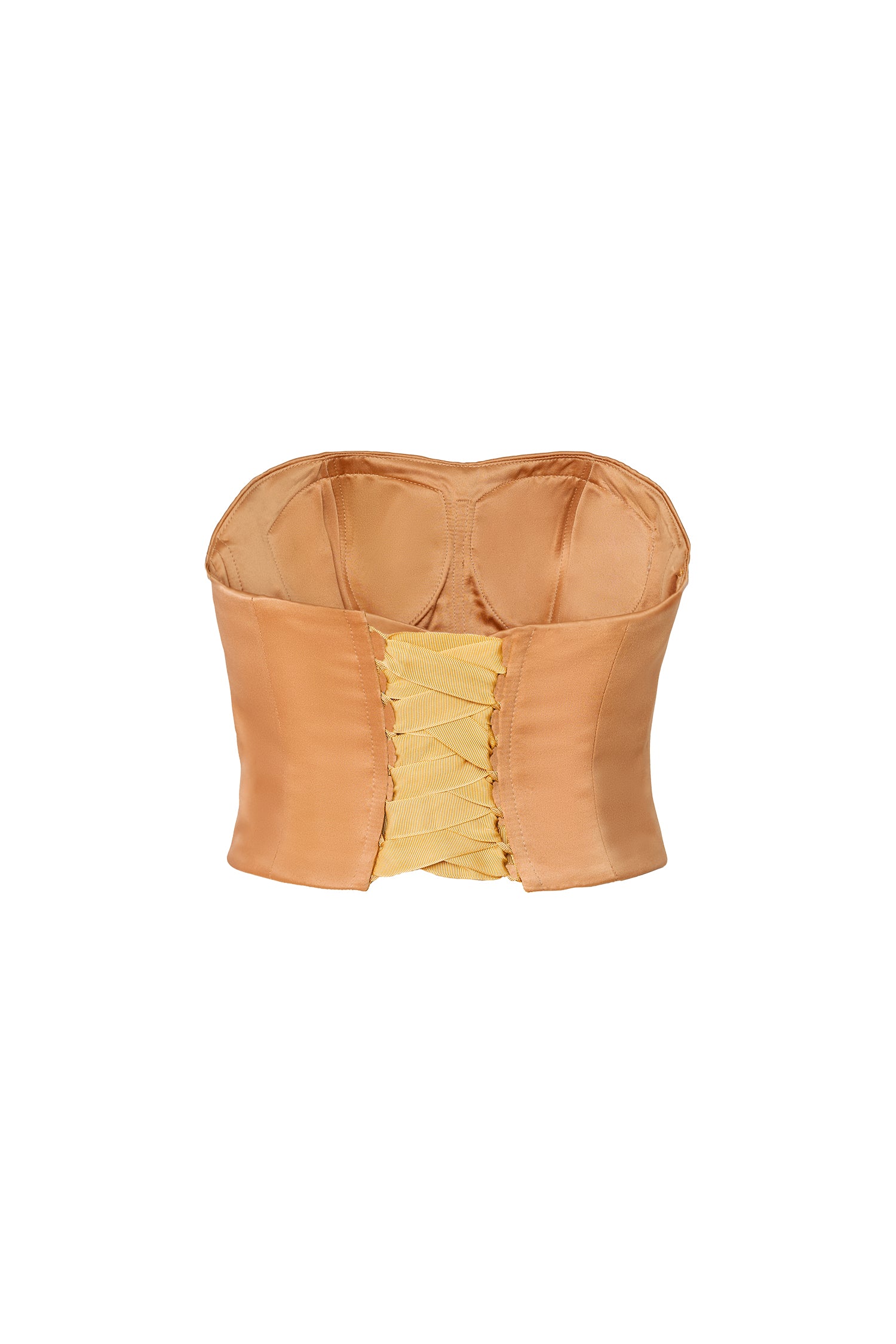 Gold Duchesse Satin Bodice