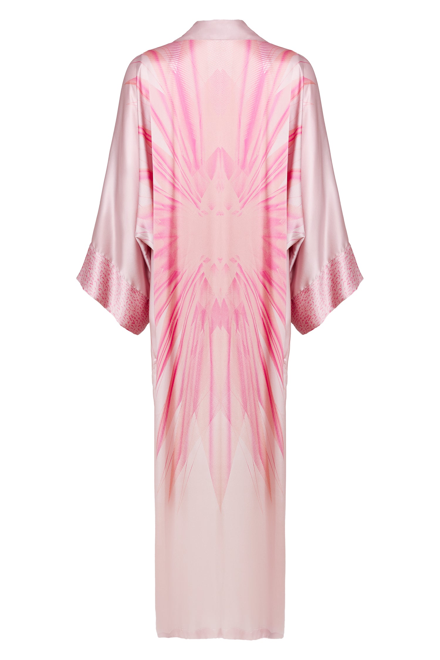 Pink Vega Kimono Silk Dress